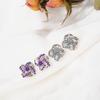 925 Sterling Silver Earrings For Women Jewelry Zirconia Eternal Heart Twist Earrings