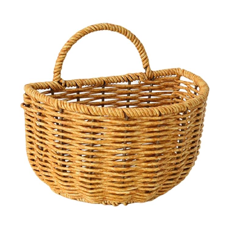 Стильная корзина для хранения косметики из искусственного ротанга Функциональные и портативные органайзеры Идеально для туалетного столика или организации в путешествии 890₽