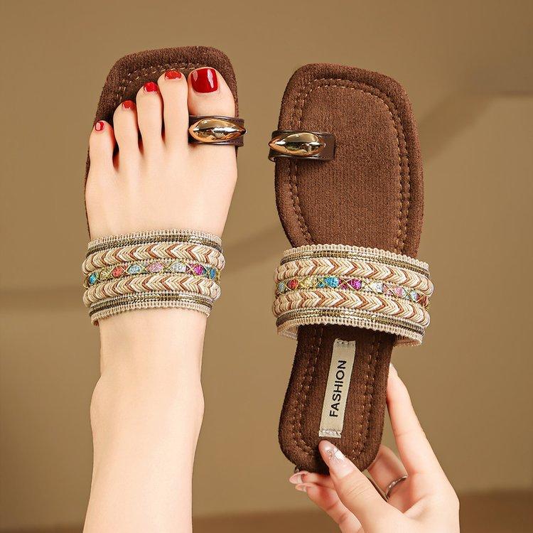 Flat-bottomed Shoes, Slippers, Women s Shoes, New Style, Soft Sole, Beach Sandals 35