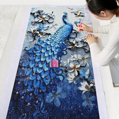 5D DIY Diamond Painting Peacock Embroidery Cross Stitch Rhinestone Mosaic Painting Home Decor