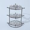 Elegant Detachable Crown Display Stand Sturdy Stainless Steel Frame Suitable for Secure Jewelry Exhibition Presentations