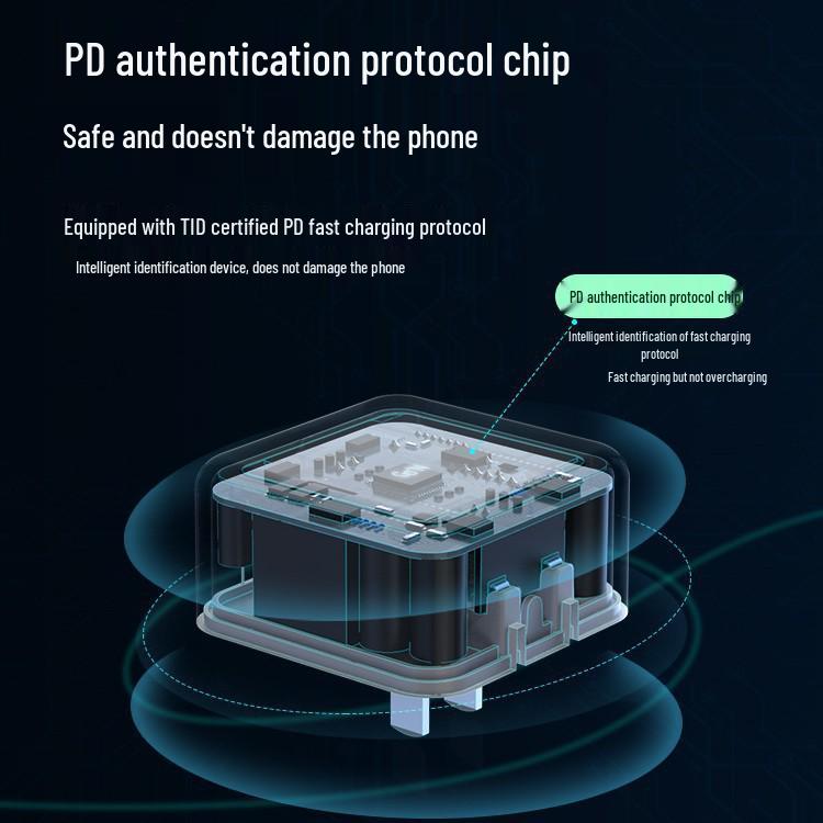 40W Dynamic Fast Charger & 60W Braided Data Cable for Apple 17 Pro Max