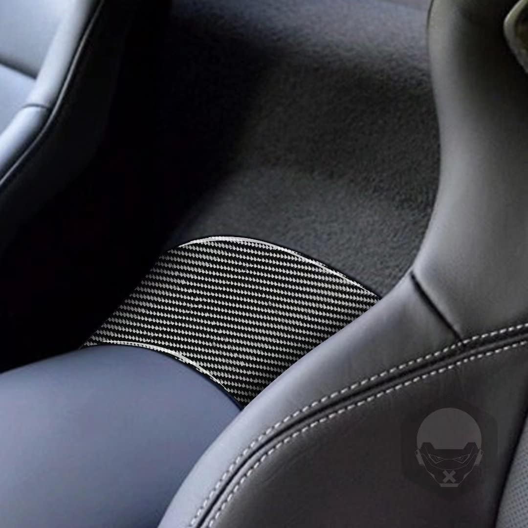 

Carbon Fiber Car Interior Accessories Armrest Rear Decorative Frame Trim For Chevrolet Corvette C7 2014-2019(Black) чёрный