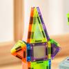 29/50Pcs/Set Colorful Magnetic Tile Kit Clear Geometric Shape Building Block Magnet Preschool Educational
