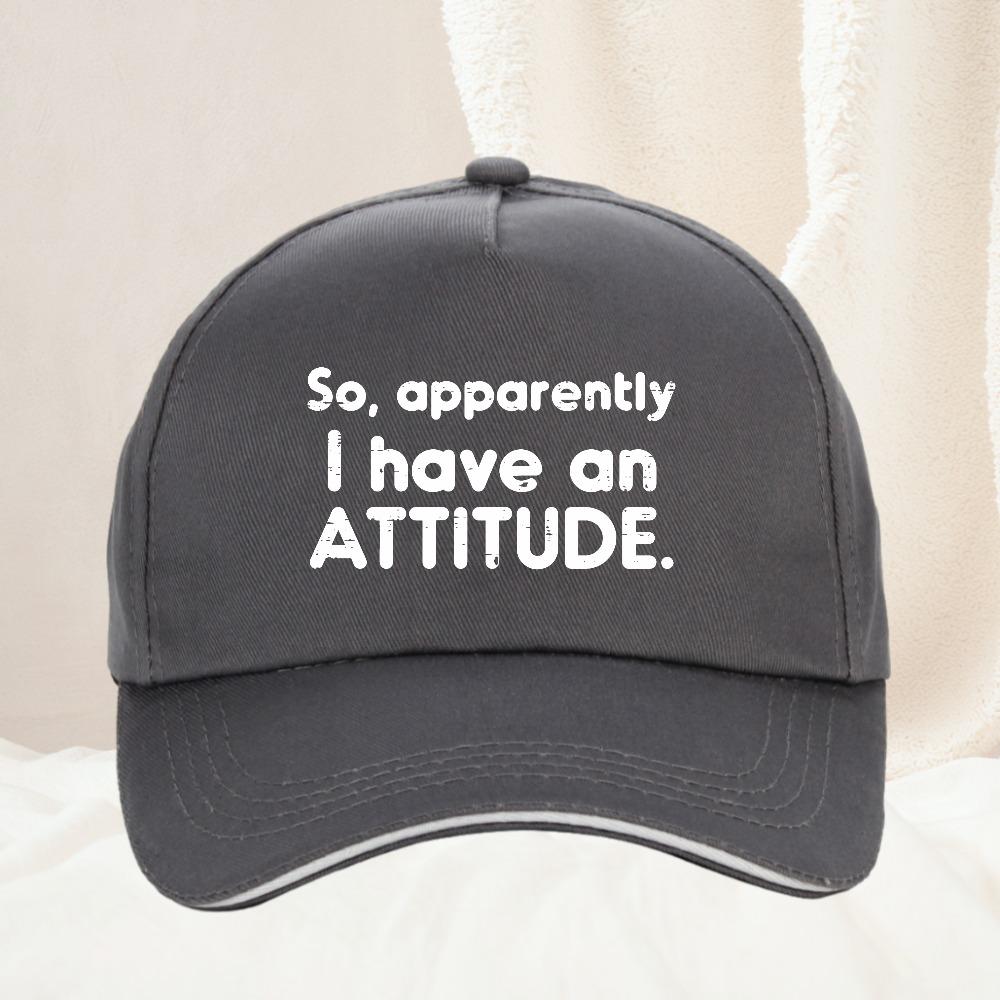 So Apparently I Have an Attitude Baseball Cap Spring Autumn Outdoor Adjustable Casual Baseball Caps Sunscreen Hat