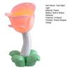 Yousheng Tulip LED Night Light Creative Floral Bedside Lamp Warm Yellow Glow Bedroom Lamp Battery-Powered Table Lamp