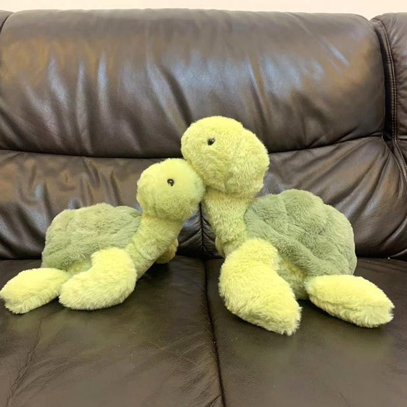 Cute Soft Little Turtle Male Plush Toy Green Turtle Doll Children's Company Soothing Doll