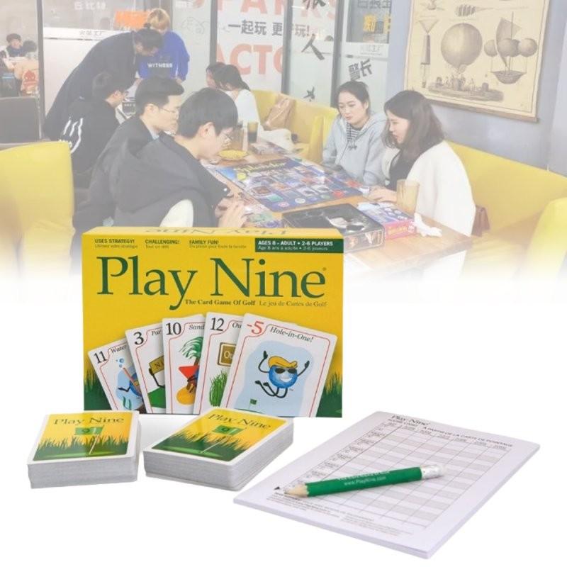 Play Nine English Version Card Game Engaging Family Gathering Golf Style Fun