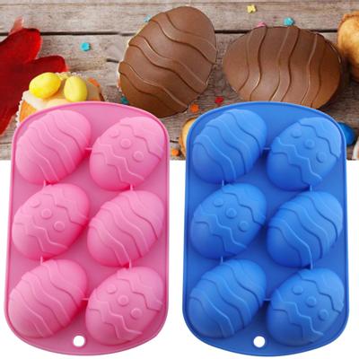 Moule à gâteau en forme d'œuf de pâques, antidérapant en Silicone, Fondant, chocolat, bonbons, Dessert, pour boulangerie