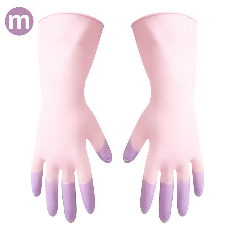 Dishwashing Gloves - Thick Rubber Latex for Washing Clothes and Doing Household Chores. Waterproof and Oil-resistant. Durable for Cleaning.