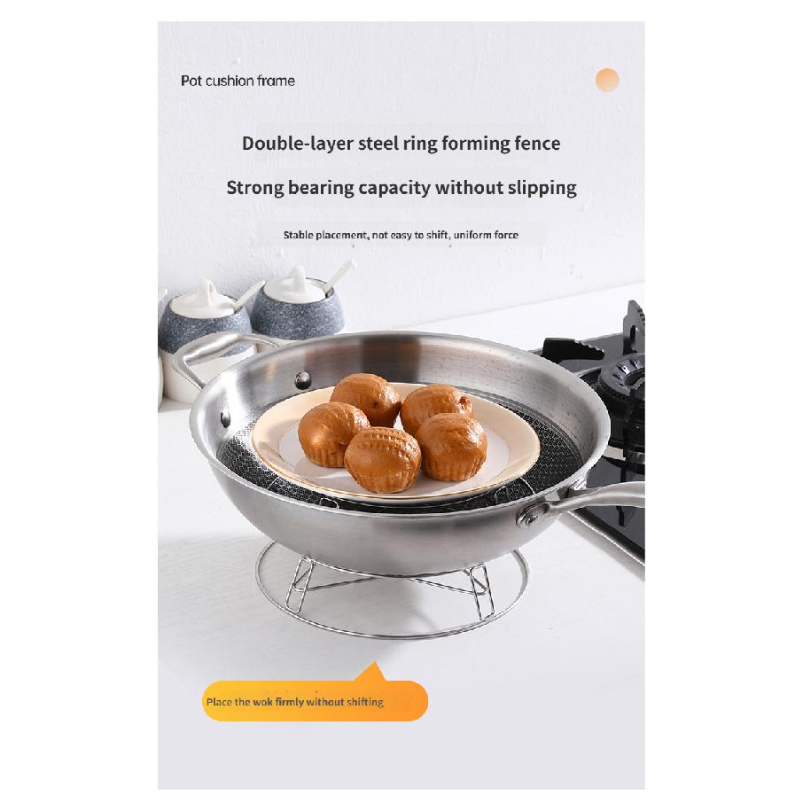 Stainless Steel Countertop Pot Rack Anti-Scald Heat Insulation Pot Mat