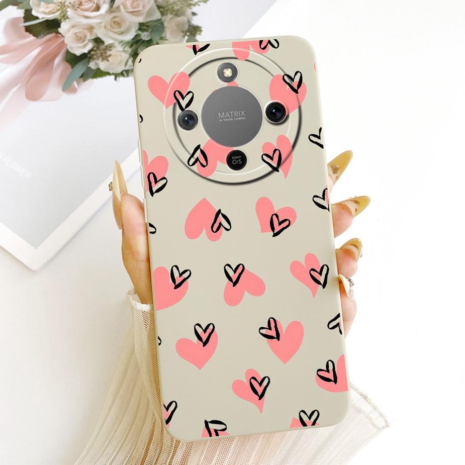 For Honor X9d Case Magic8 Lite Cute Fashion Cartoon Cover Soft TPU Phone Case For Honor Magic 8 Lite X 70 HonorX9d HonorX70 Bags