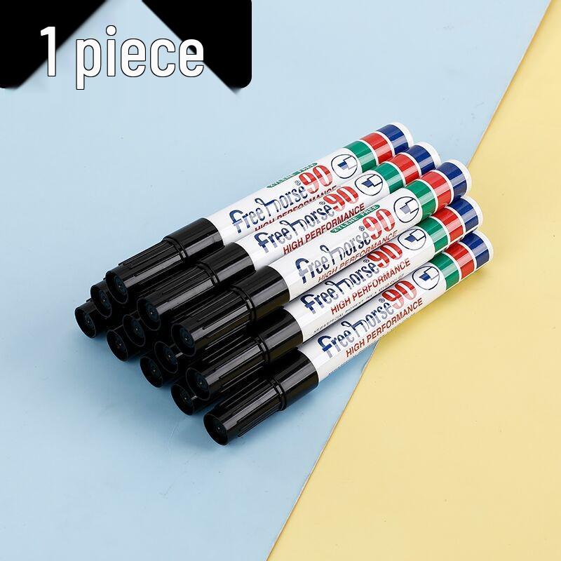 Refillable Wide-Head Oil-Based Marker Pen (Single-Head, Flat-Head)
