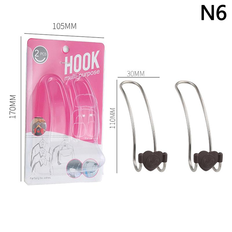 2Pcs Car Seat Hook Auto Hidden Back Seat Headrest Hanger For Handbag Shopping Bag Coat Storage Hanger Car Hook Organizer