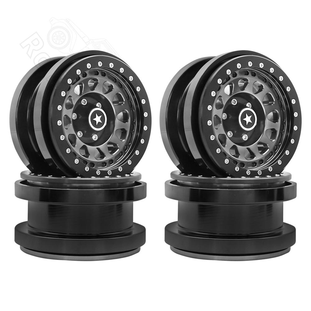 Rc jeep CNC Aluminum 2.9" Beadlock Wheel Hub Rim for 1/6 RC Crawler Car Axial SCX6 Jeep JLU Wrangler