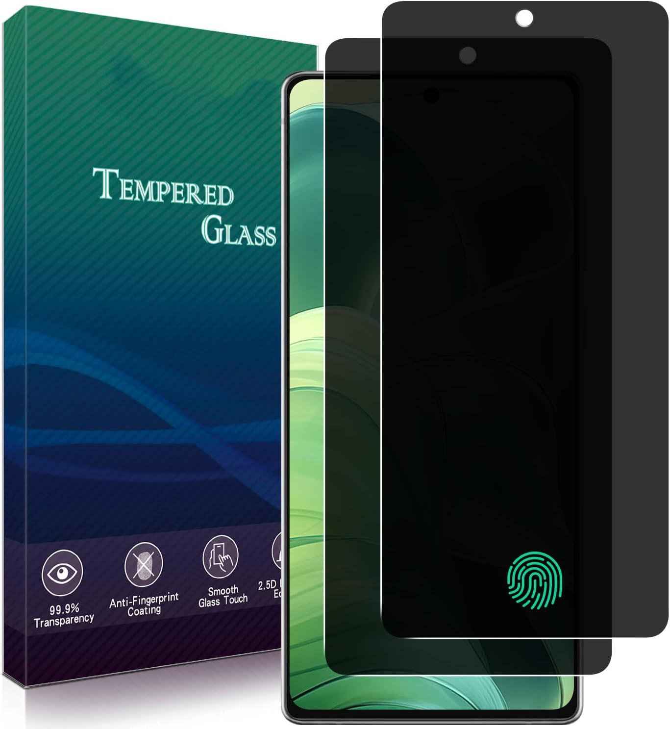 

2pcs Fingerprint Unlocking Privacy Tempered Glass For Samsung Galaxy Note 20 5G Note20 Anti-spy Screen Protector Galaxy Note 20