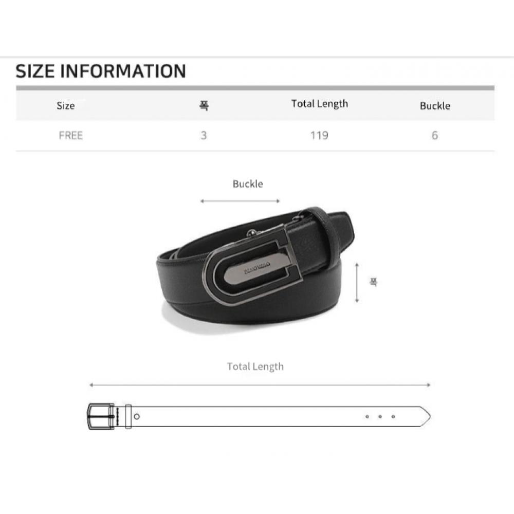 Benovero Cinto Automático Masculino Derby emboSSed Preto Cetim Bmg1acb1101k1