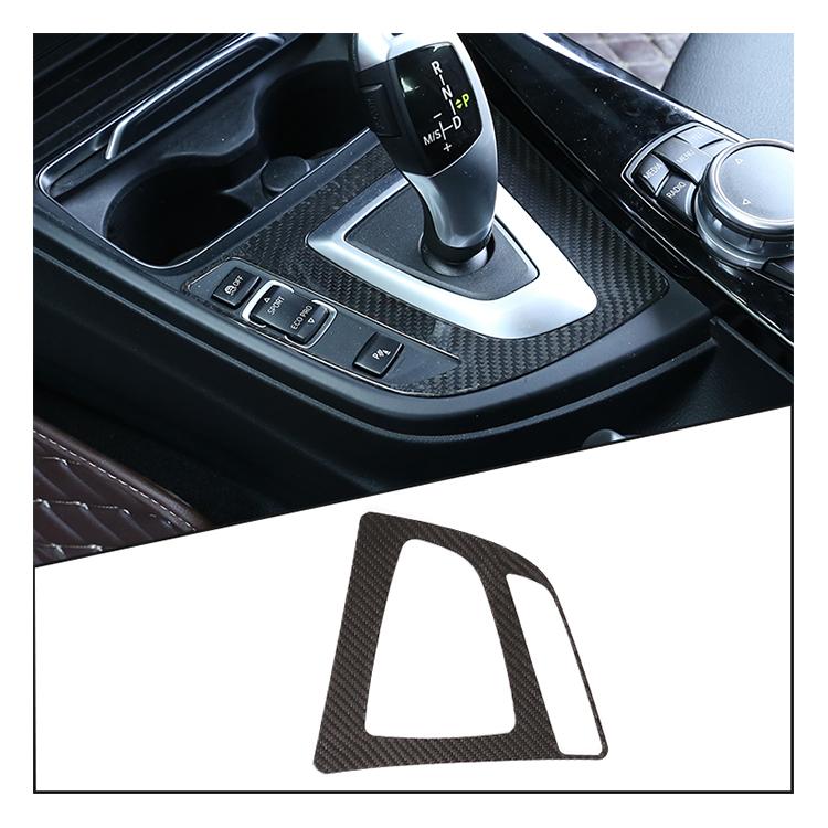 For BMW 3/4 Series F30 F33 F34 F36 Dry Carbon Fiber Center Console Gear Shift Panel Trim Cover for Car Interior Accessories