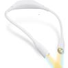LED 3 Color Neck Light Reading Light Bendable Book Light For Reading Brightness Adjustable Usb Rechargeable Read Light Book Lamp