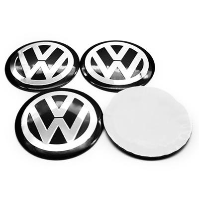 4Pc 56mm Car Wheel Center Hub Caps Badge Sticker Emblem Decals Accessories For Volkswagen Passat Tiguan B7 GTI Golf 6 7 8 R-Line CWV1 QQ93