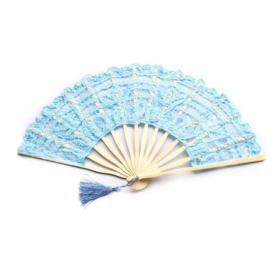 Yousheng Vintage Lace Folding Fan with Tassel Wedding Party Bride Hand Held Fan Portable Summer Fan Decoration Dance Performance Props Party