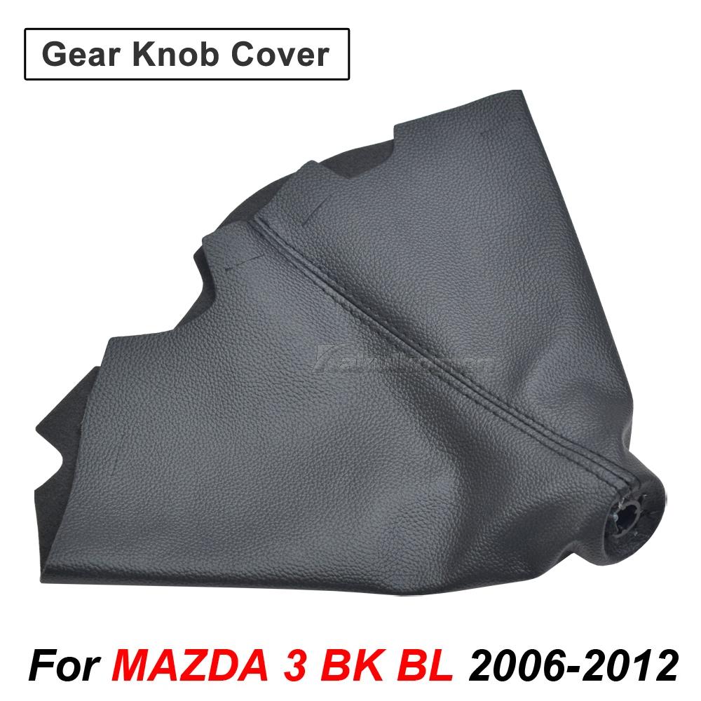 Leather 5/6-Speed Gear Shift Knob for MAZDA 3 BK BL 5 CR CW 6 II GH CX-7 ER MX-5 NC III 23 MT Leather Shifter Lever Arm Headball
