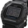 Casio Standard Digital Wristwatch W-218H-1BV for Men and Women, Black, Inverted LCD Display, Overseas Model [Parallel Import]