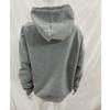 European and American Street Skull Print Gray Retro Casual Hoodie