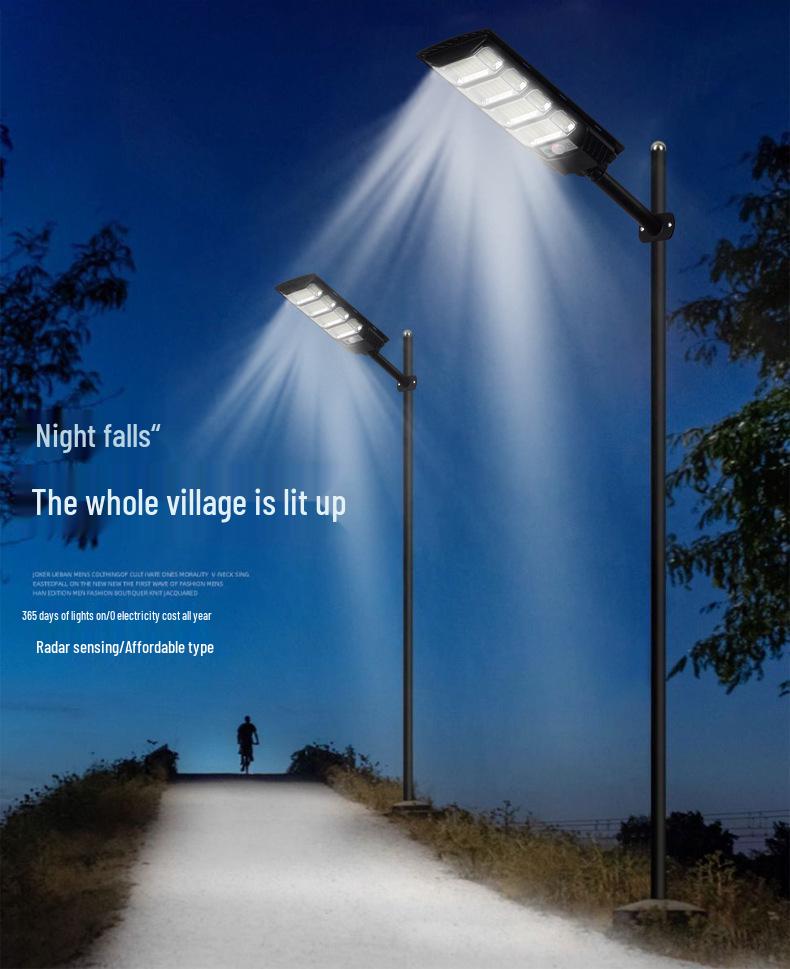 2024 Solar Street Light: Outdoor Waterproof, Motion Sensor, Human Body Induction Courtyard Wall Light.