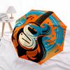 Abstract Guitar Art Print: Vibrant Musical DesignUmbrella, Portable 3-Fold Umbrella for Men & Women,Christmas Gift ES186