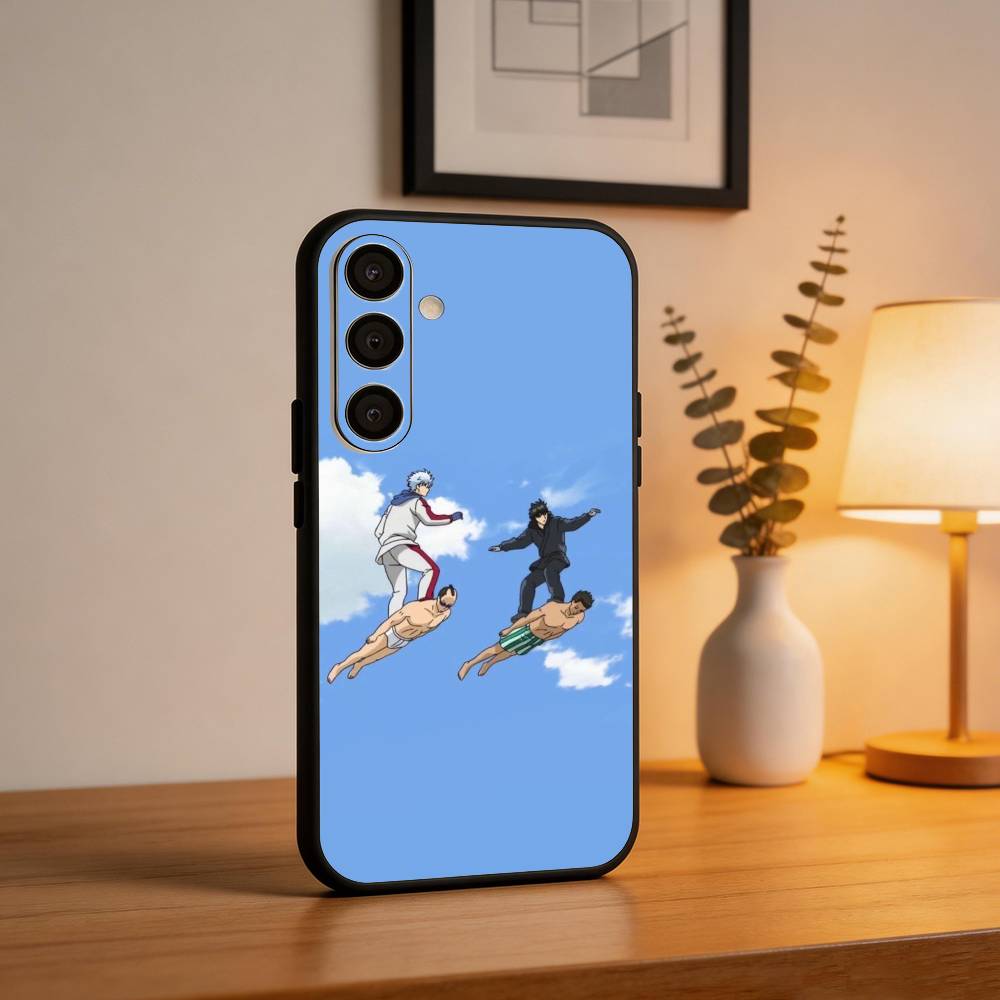 Gintama-Sakata Gintoki Phone Case For Samsung A73,A21s,A22,A31,A32,A52,A53,A71,A80,Soft Black Shell