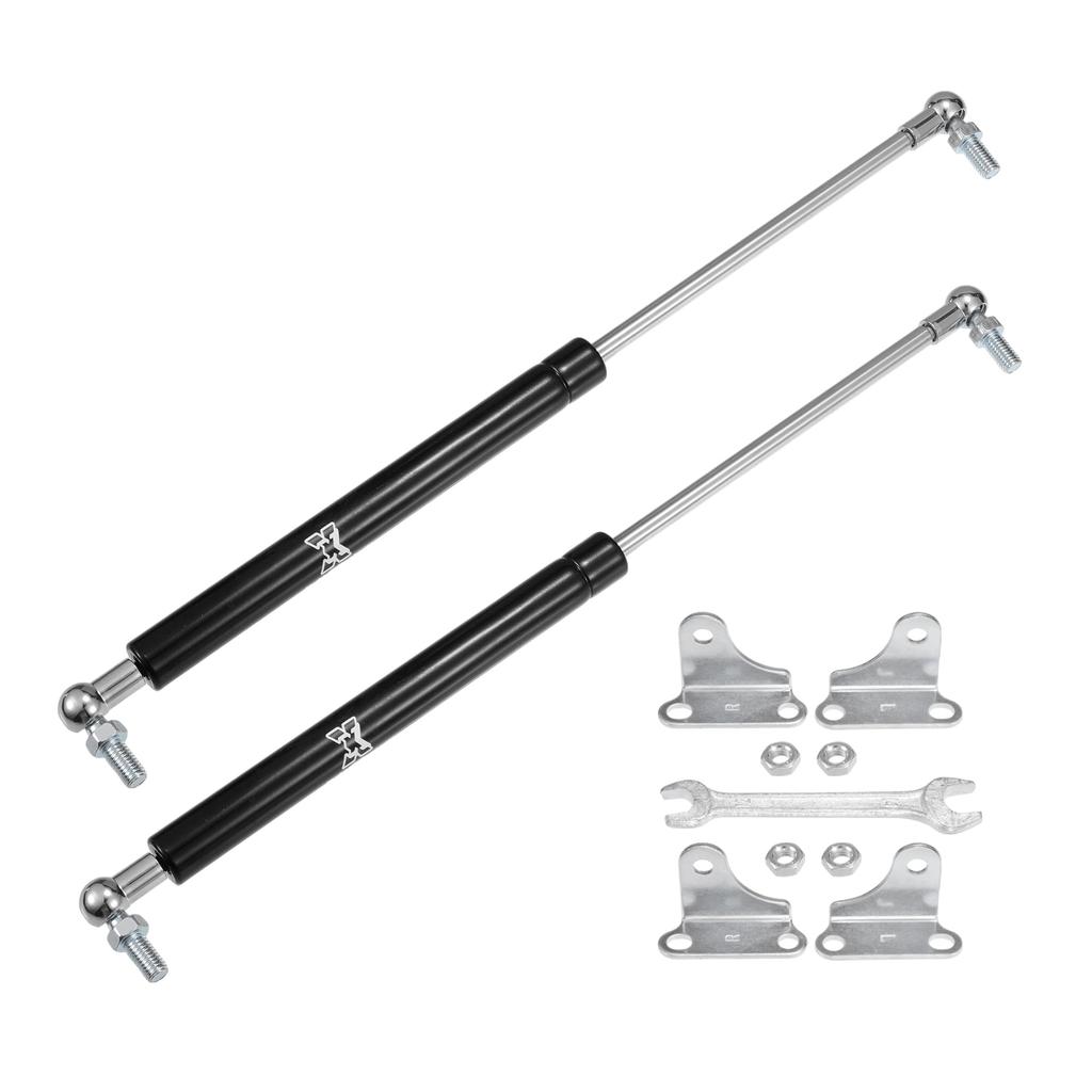 X AUTOHAUX Gas Universal Lift Gas Damper for and Includes and 38cm Extended 23cm Compressed 10kg Set of 2 Springs, Supports, Earthquake-Resistant RVs,