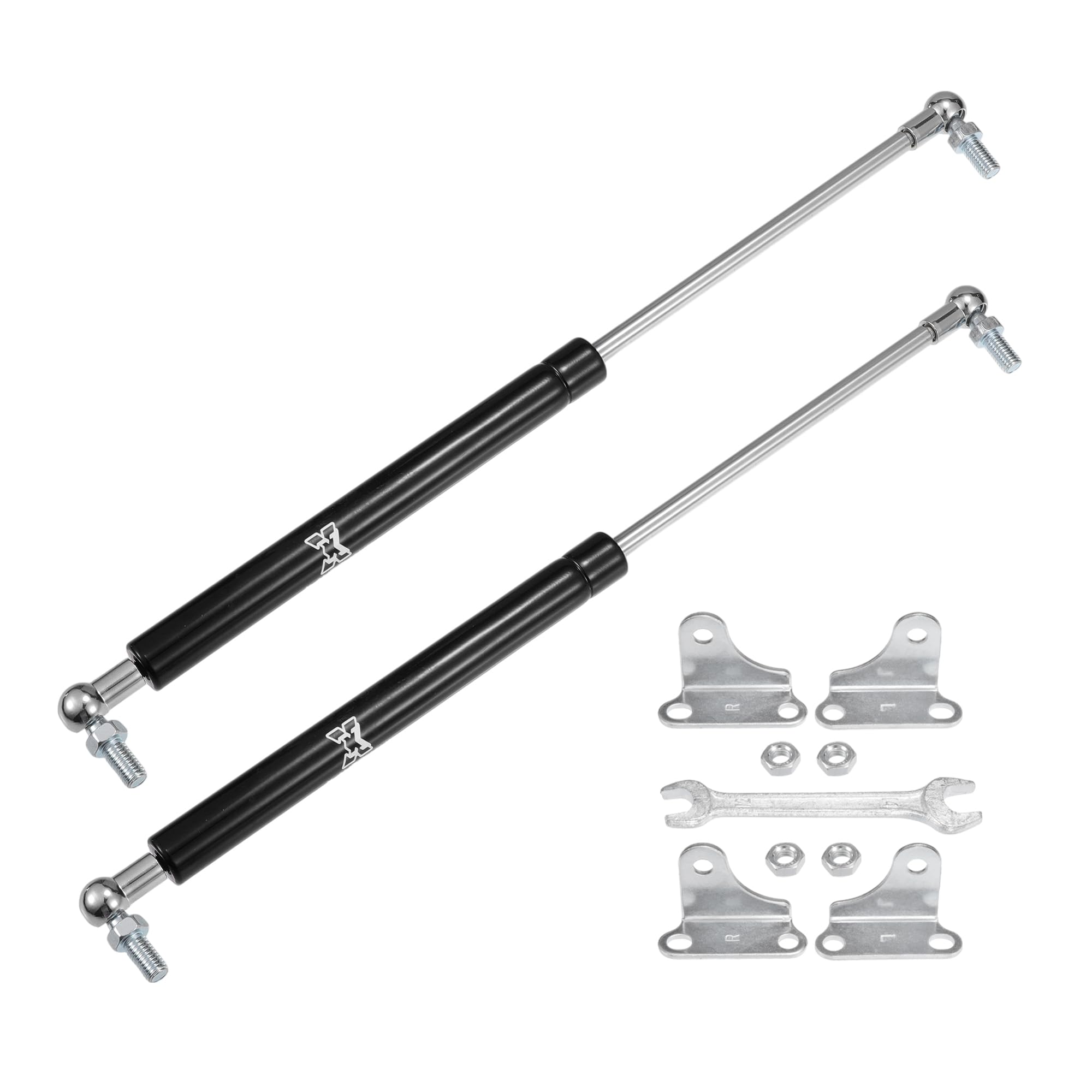 

X AUTOHAUX Gas Universal Lift Gas Damper for and Includes and 38cm Extended 23cm Compressed 10kg Set of 2 Springs, Supports, Earthquake-Resistant RVs,