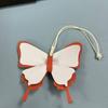 PU Leather Butterfly Bag Pendant Color Contrast Butterfly Lanyard Elegant Car Key Chains  Lady