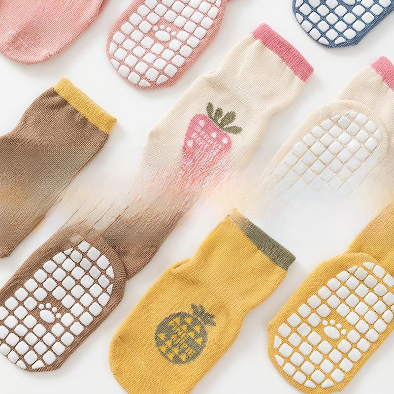 25 Pairs of New Spring Cartoon Dot Baby & Toddler Combed Cotton Socks