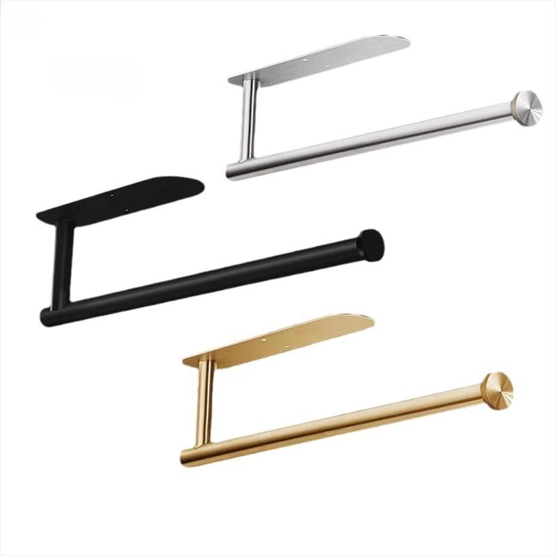 Küchenrollenhalter Edelstahl Toilettenpapierrollenhalter Ohne Bohren Toilettenwandhängend Toilette Badezimmer Tissue Stange