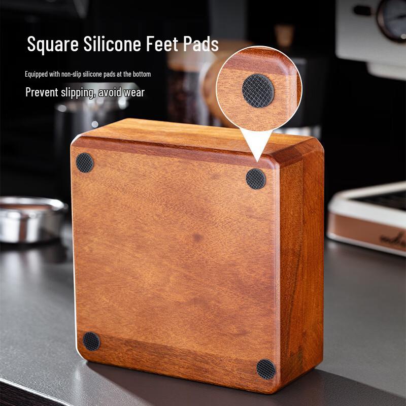 Walnut Wood Coffee Tamping Station