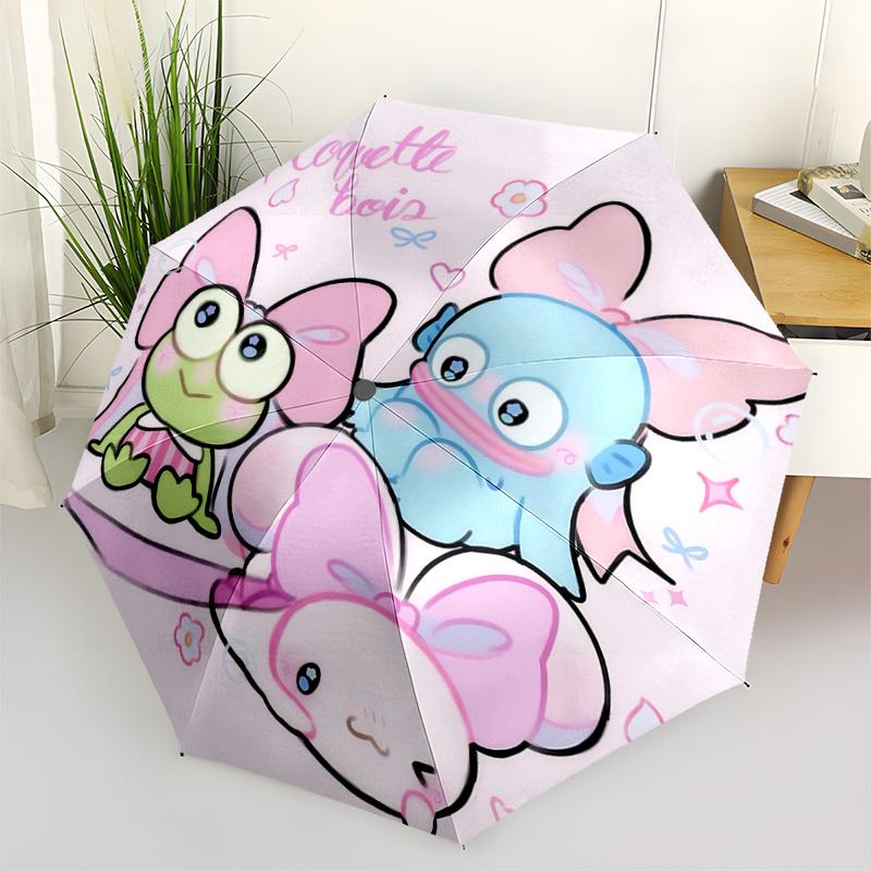 

1pc Coquette Bois: Cute Animal Friends Automatic Folding Umbrella with 8-Bone Iron Frame, Perfect for Fans, Travelers, Daily Use, and Festive Gifts!F0
