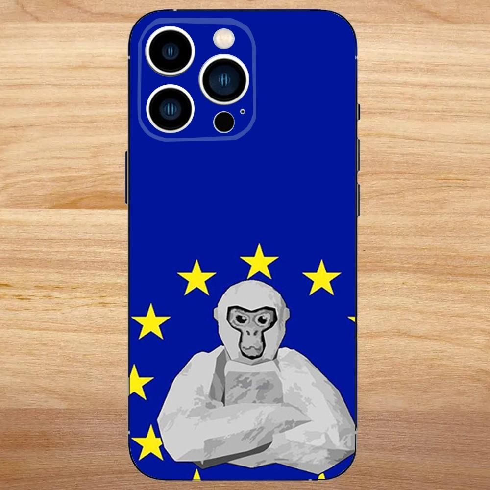 Monkey G-Gorilla TagS Phone Case For iPhone 16,15,14,13,12,11,Mini,Pro,SE,MAX White Matte Shockproof Cover