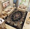 Ethnic Style Carpet Persian American Retro Living Room Sofa Coffee Table Carpet Household Bedroom Bedside Carpet Mat