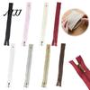 Decorative Zipper 100Pcs Nylon Coil Non Separating Zipper, Closed-End with Waterdrop Short Tape Pull, Replacement for Sewing Purses Handbags Supplies