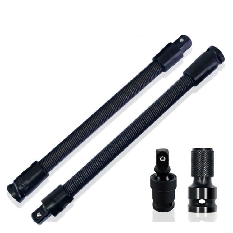 Precisions 1/2" Drive Flexible Extension Bar Universal Joint Extension For Electric Wrench Mechanical Repairs