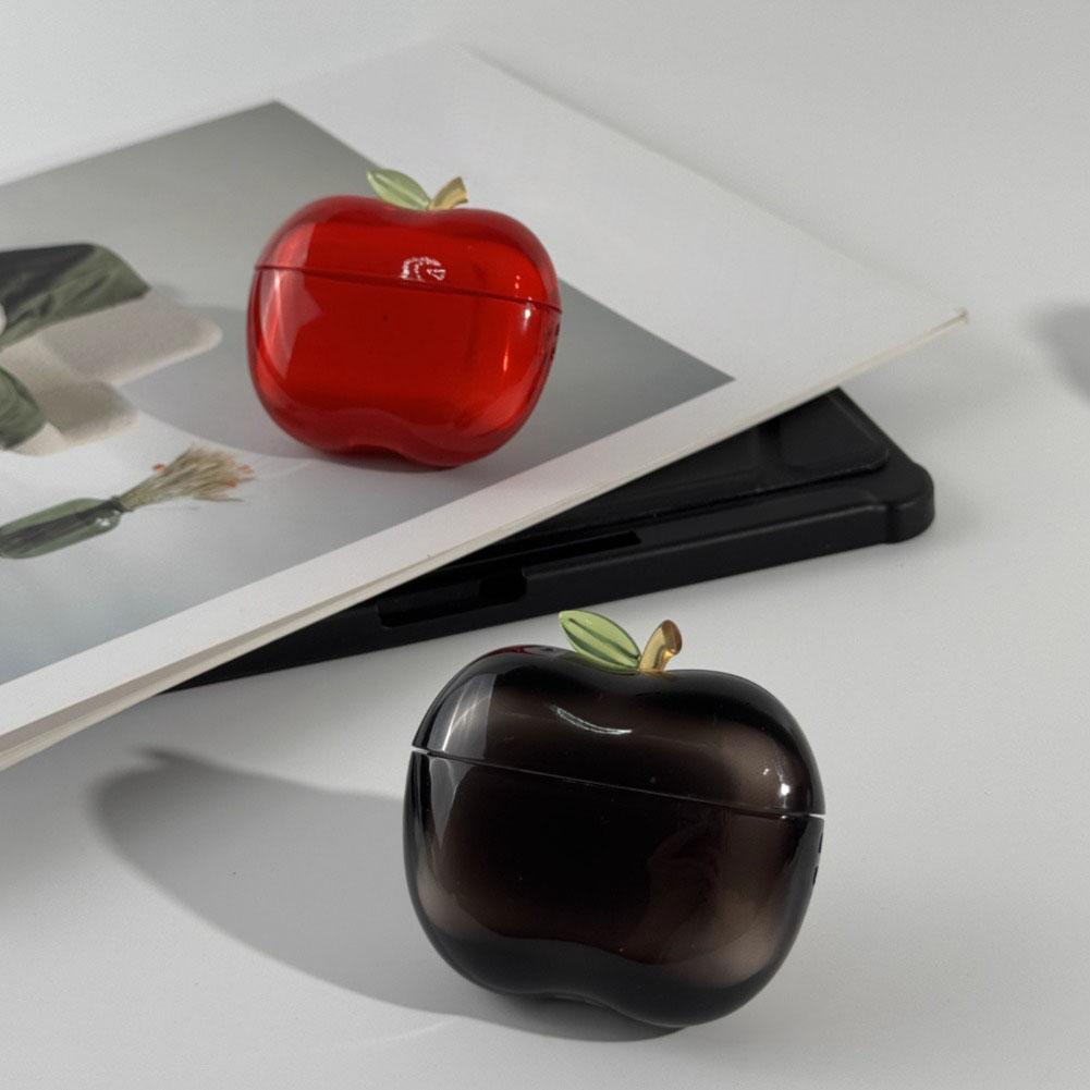 Transparent Red Fruit Airpods Pro 2/1 Earphone Case Tomato Pendant Case Cover for AirPods 1 or 2 3 4 AirPods Pro Pro 2
