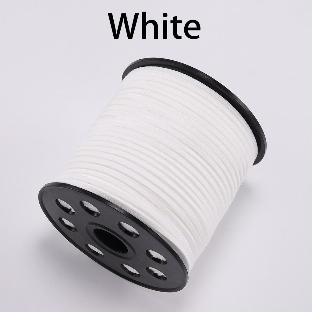 5/10/20m 2.5*1.2mm 1Rope Flat Faux Suede Braided Cord Velvet Leather Handmade String For DIY Jewelry Making Needlework Supplies
