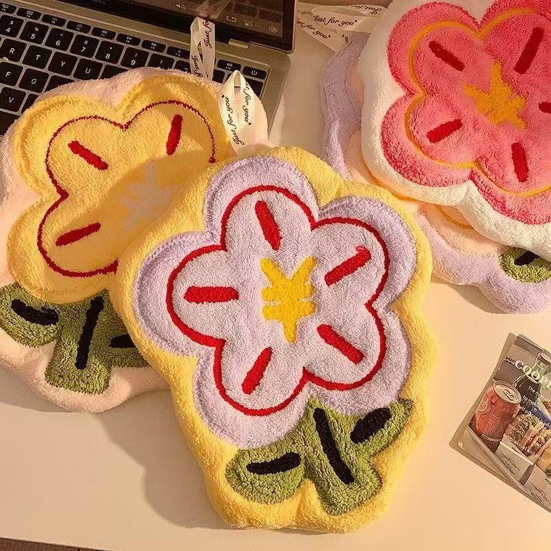 Wall Hanging Cute Hand Towel Kitchen Bathroom Small Towel Bathroom Absorbent And Odorless Quick Drying Hand Towel Home Decor
