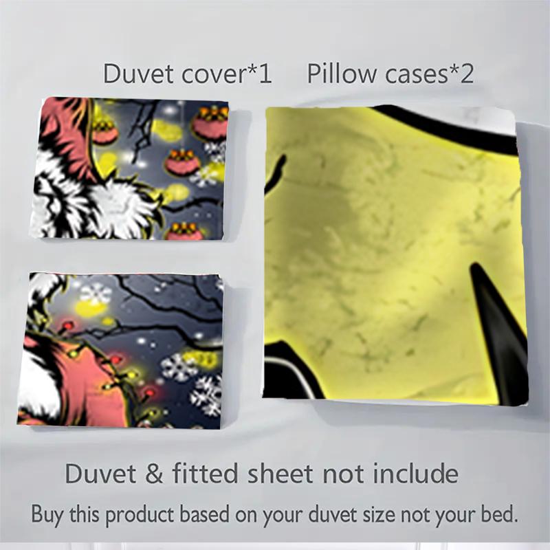 3Pcs Nightmare Before Christmas Bedding Sets For All Sizes New 3D Printed Bed Cover Comforter Duvet Cover Pillowcase Bedroom Decoration