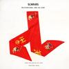 Printed New Year Red Silk Scarf New Year Scarves Scarf Hair Band Long Scarf  New Year Decoration