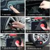 Compresor de aer pentru pneuri, DC 12V portabil pentru mașină, pompă digitală pentru anvelope cu mâner portabil și lumină LED pentru anvelope auto și alte bărci gonflabile