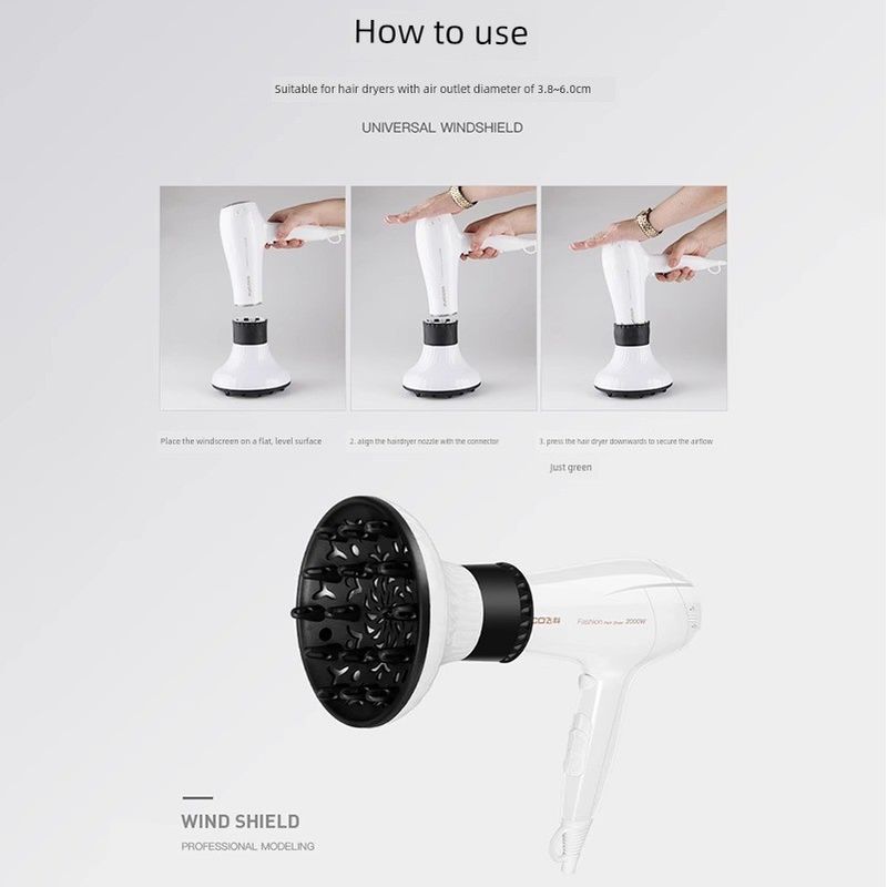 Hair Dryer Head Drying Cover Neutral Hair Dryer Special Air Nozzle Accessories Universal Hair Dryer Perm Fan Housing Hair Curler