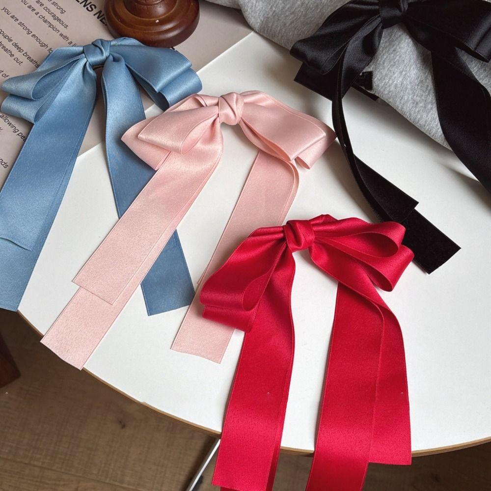 Large Bowknot Bow Hair Clip Barrettes Bow Top Clip Fashion Hair Bow Hairpin  Girls